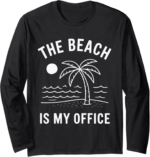 Remote Working Entrepreneur Creator Designer Digital Nomad Long Sleeve T-Shirt - Image 2
